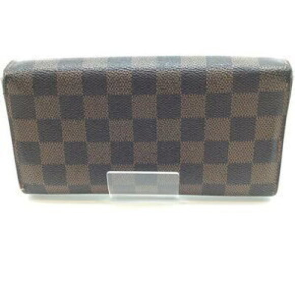 Louis Vuitton Brown B Damier Portefeuille Sarah Ebene - Picture 1 of 7